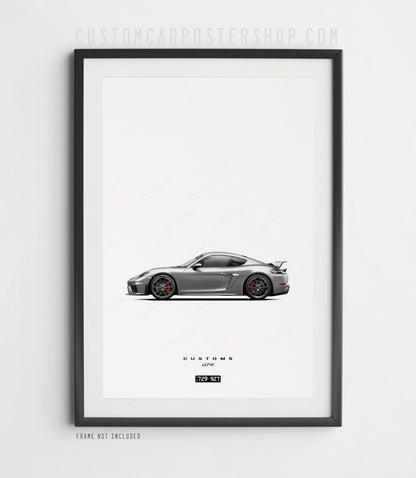 Porsche 718 Cayman GT4 Print (Commissioned)
