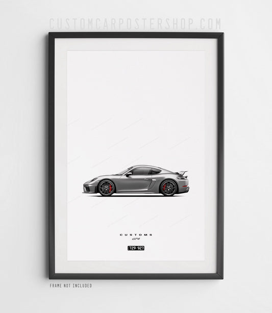 Porsche 718 Cayman GT4 Print (Commissioned)