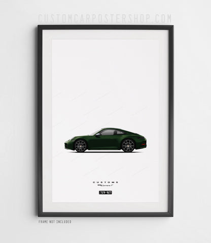 Porsche 992.2 Carrera T Print (Commissioned)