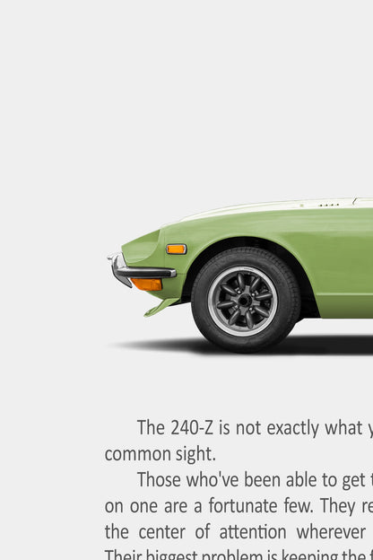 Datsun 240z Retro Print Ad - Minority Group