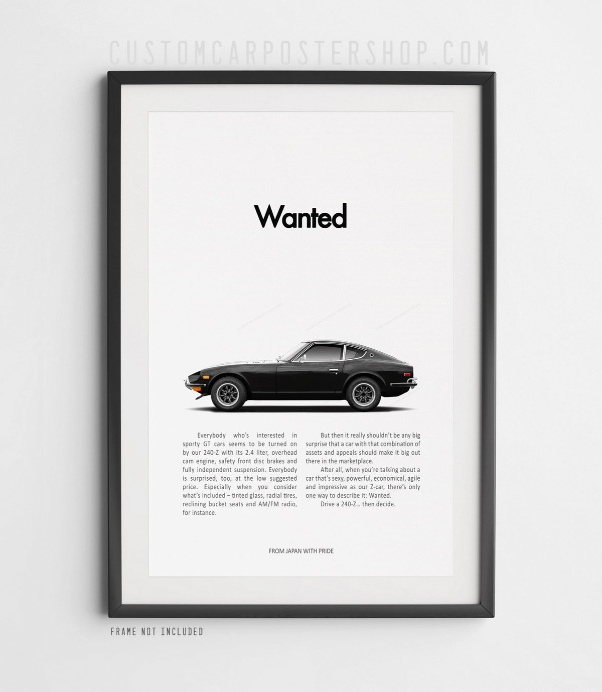 Datsun 240z Retro Print Ad - Wanted