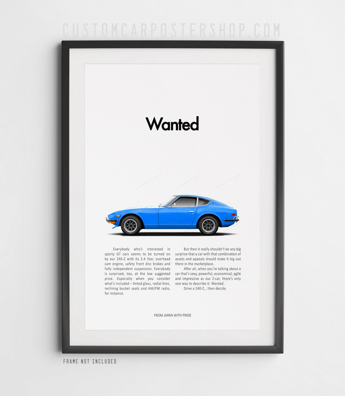 Datsun 240z Retro Print Ad - Wanted