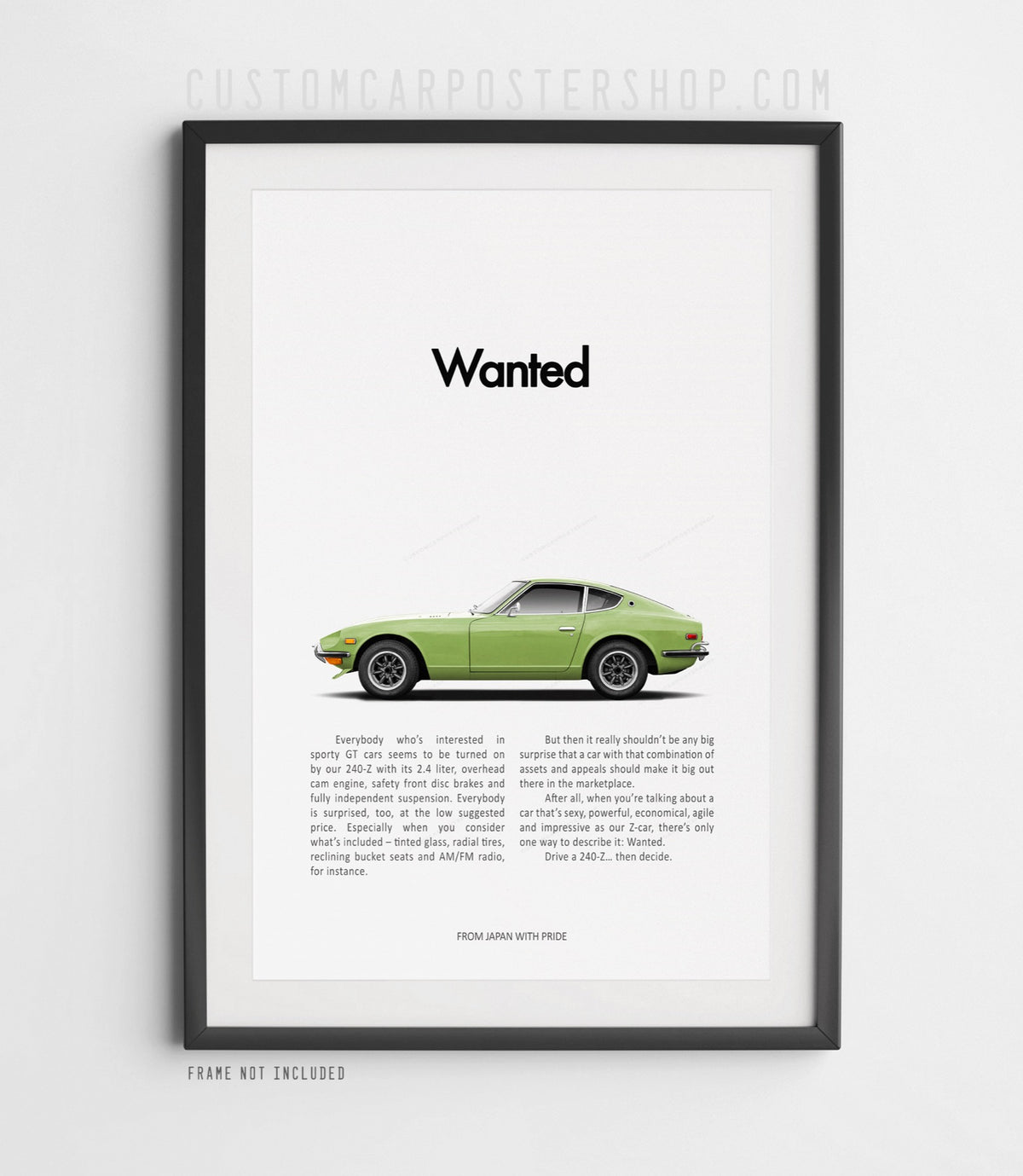 Datsun 240z Retro Print Ad - Wanted