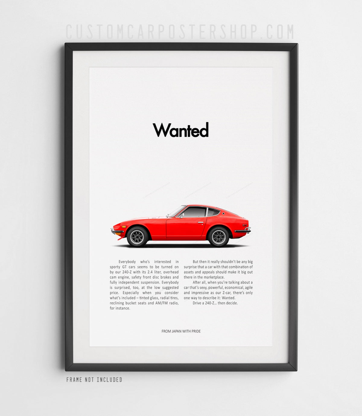 Datsun 240z Retro Print Ad - Wanted