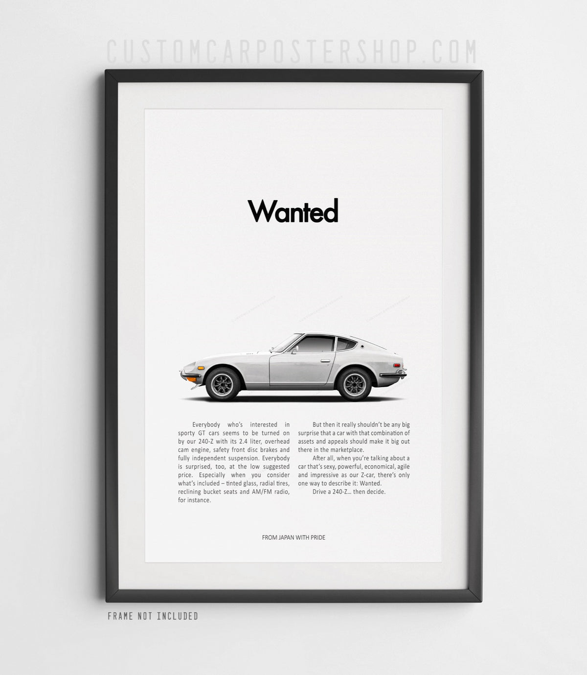 Datsun 240z Retro Print Ad - Wanted