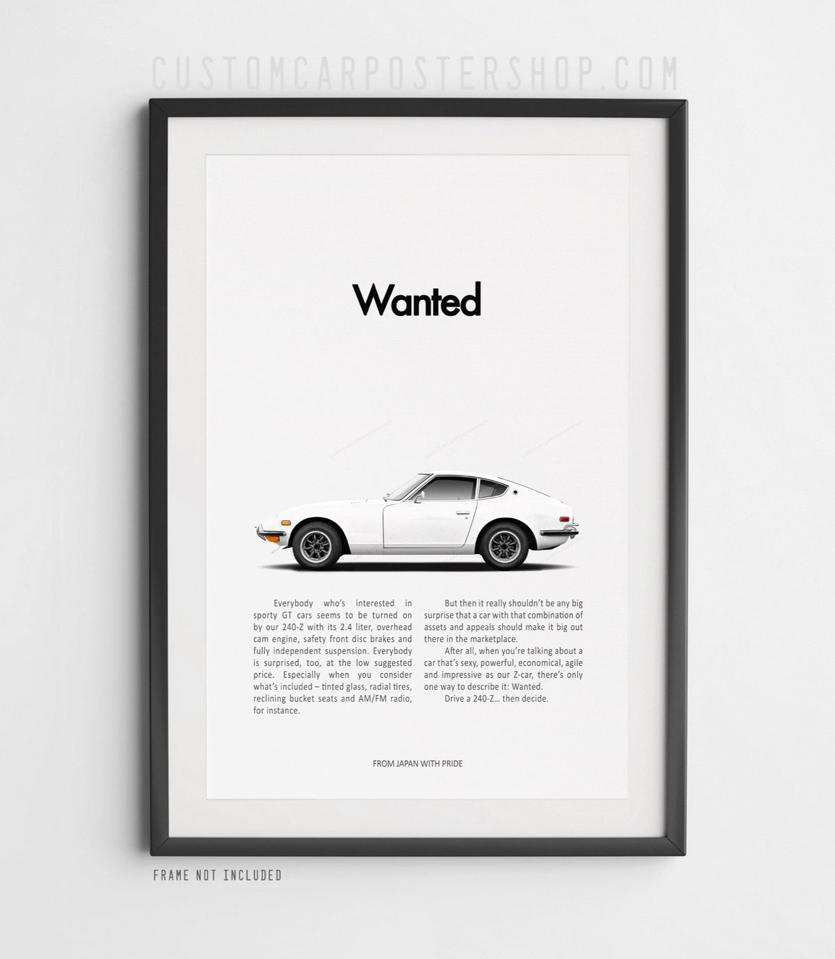 Datsun 240z Retro Print Ad - Wanted