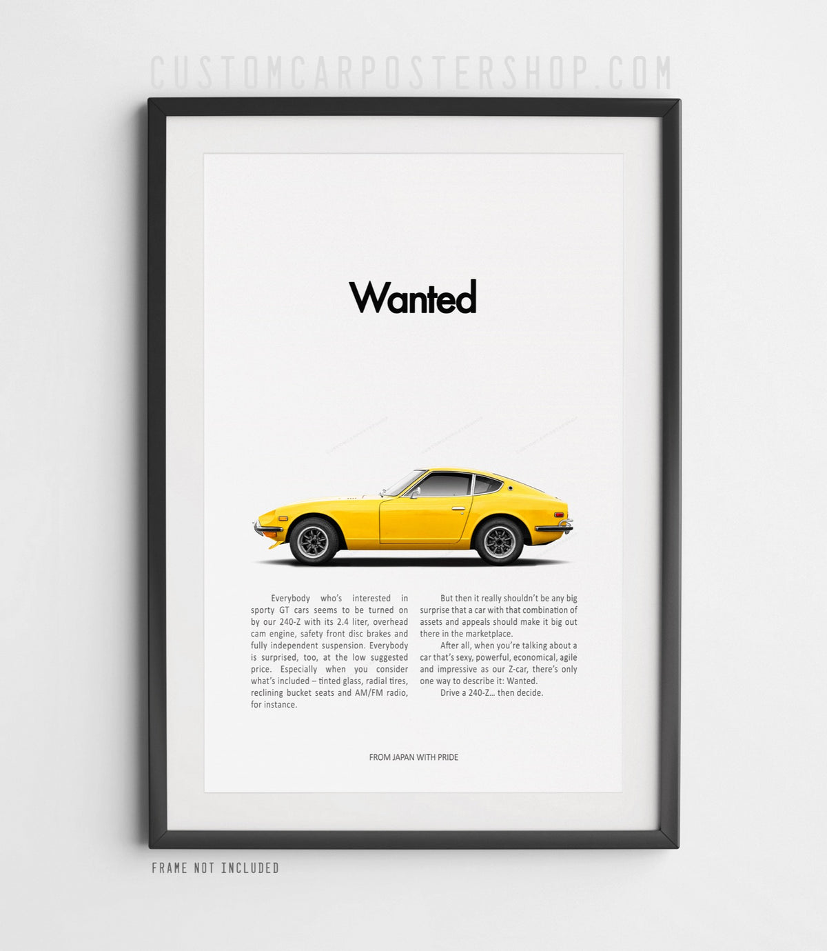 Datsun 240z Retro Print Ad - Wanted