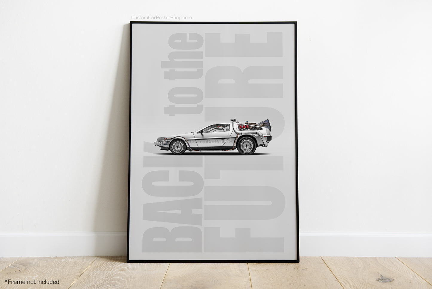 Back to the Future - DeLorean DMC-12 Time Machine Wall Art - Movie Cars