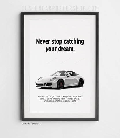 Porsche 911 (991.2) Targa 4 GTS Vintage Ad - Dreamcatcher