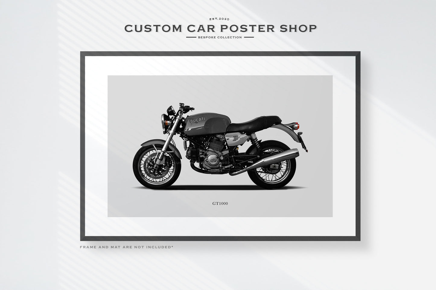 Special commissioned Ducati GT1000 poster print.
