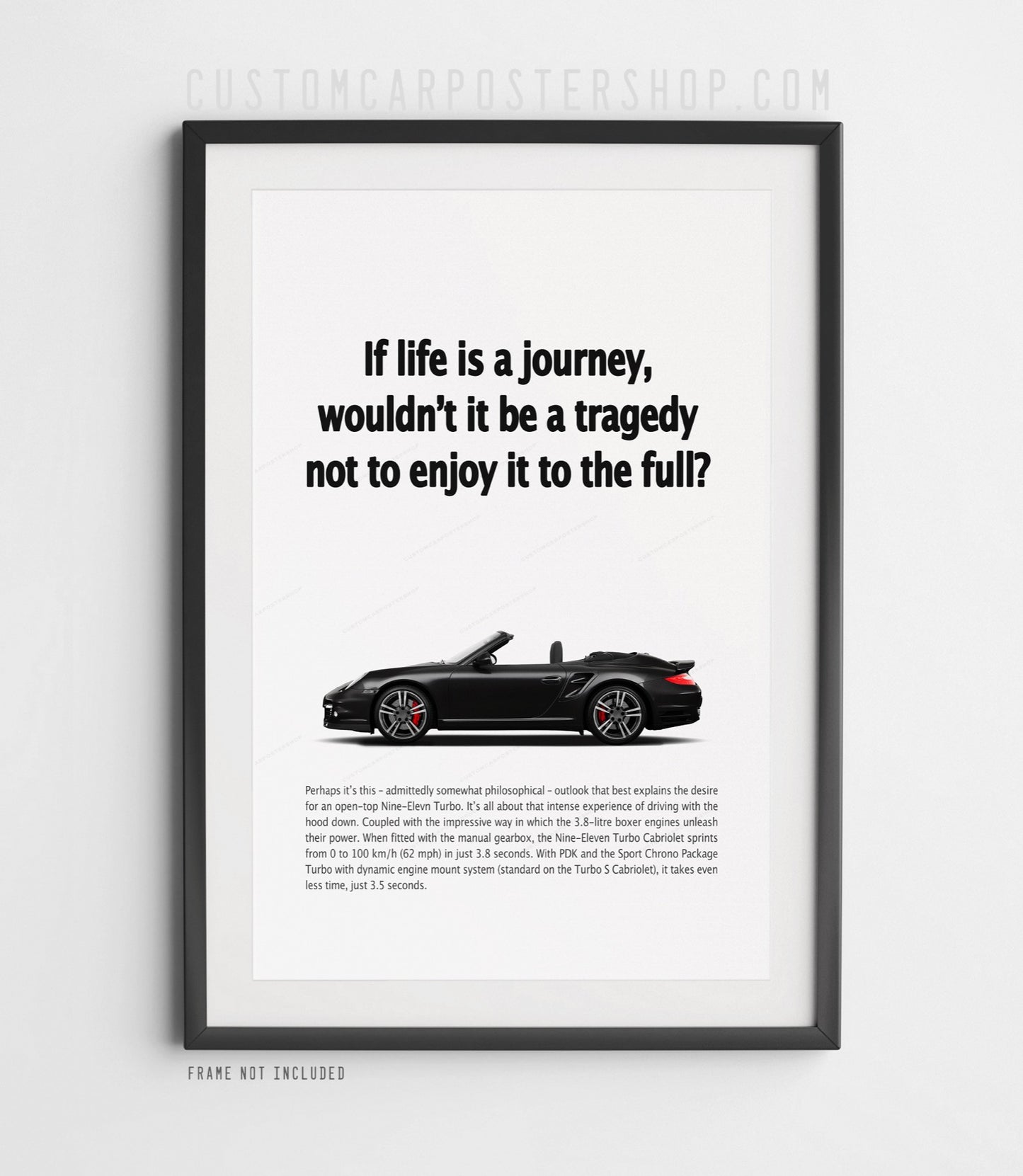 Porsche 911 (997.2) Turbo Vintage Ad - If Life is a Journey