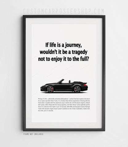 Porsche 911 (997.2) Turbo Vintage Ad - If Life is a Journey
