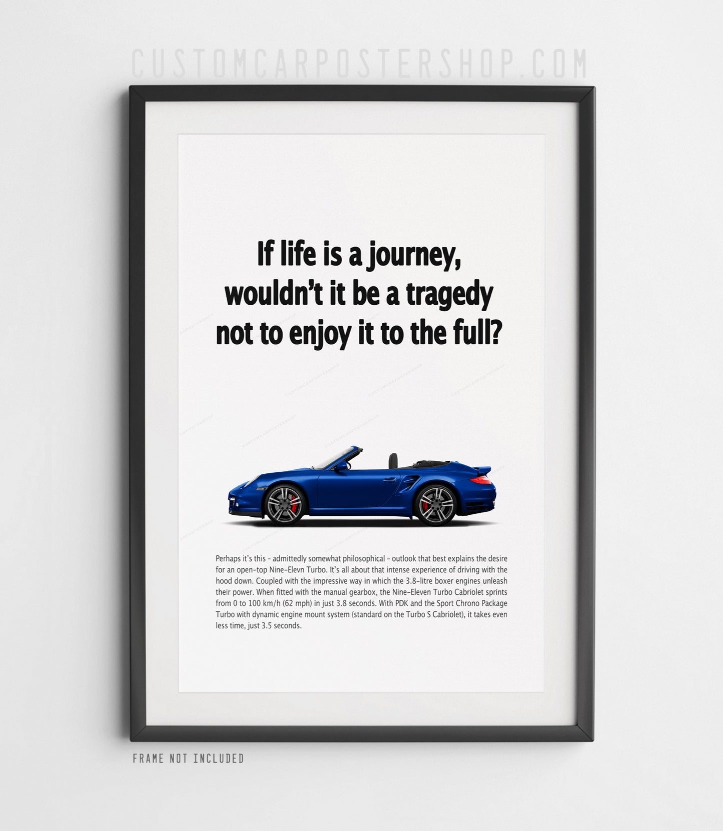 Porsche 911 (997.2) Turbo Vintage Ad - If Life is a Journey