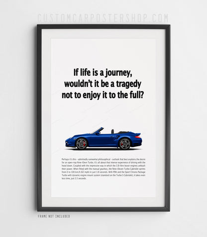 Porsche 911 (997.2) Turbo Vintage Ad - If Life is a Journey