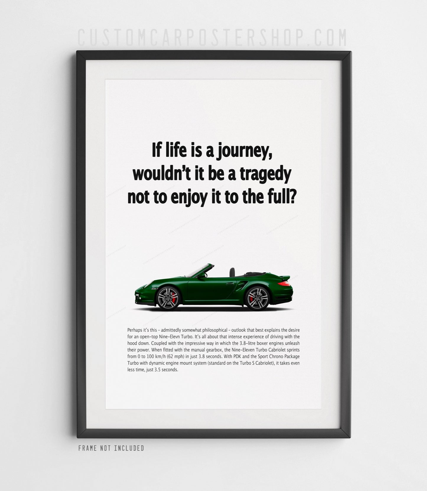 Porsche 911 (997.2) Turbo Vintage Ad - If Life is a Journey