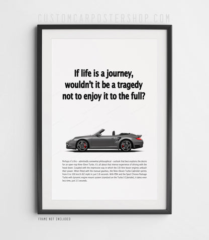 Porsche 911 (997.2) Turbo Vintage Ad - If Life is a Journey