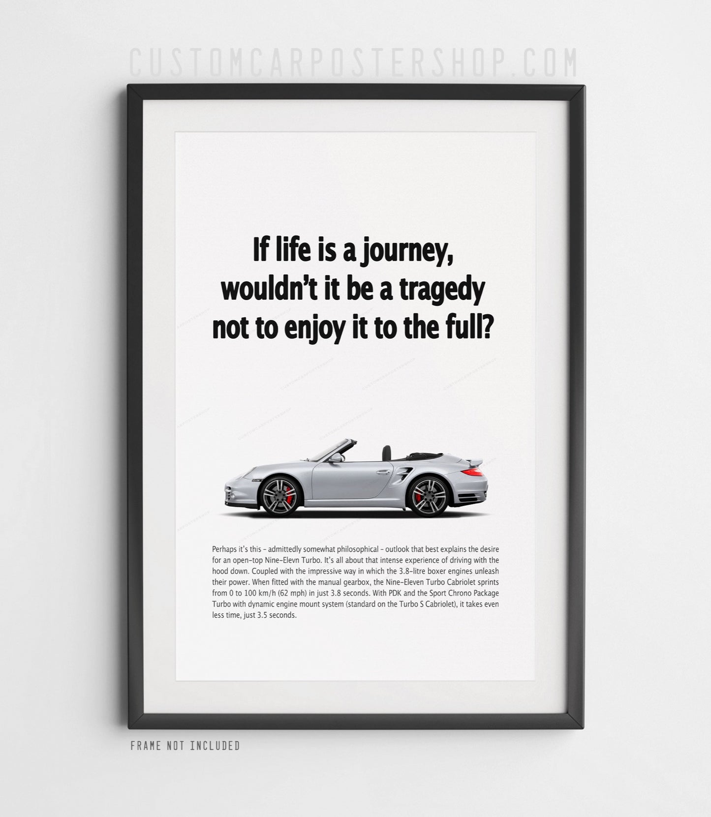 Porsche 911 (997.2) Turbo Vintage Ad - If Life is a Journey