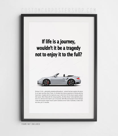 Porsche 911 (997.2) Turbo Vintage Ad - If Life is a Journey