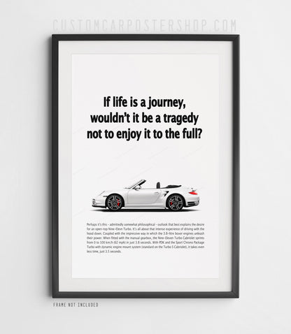 Porsche 911 (997.2) Turbo Vintage Ad - If Life is a Journey
