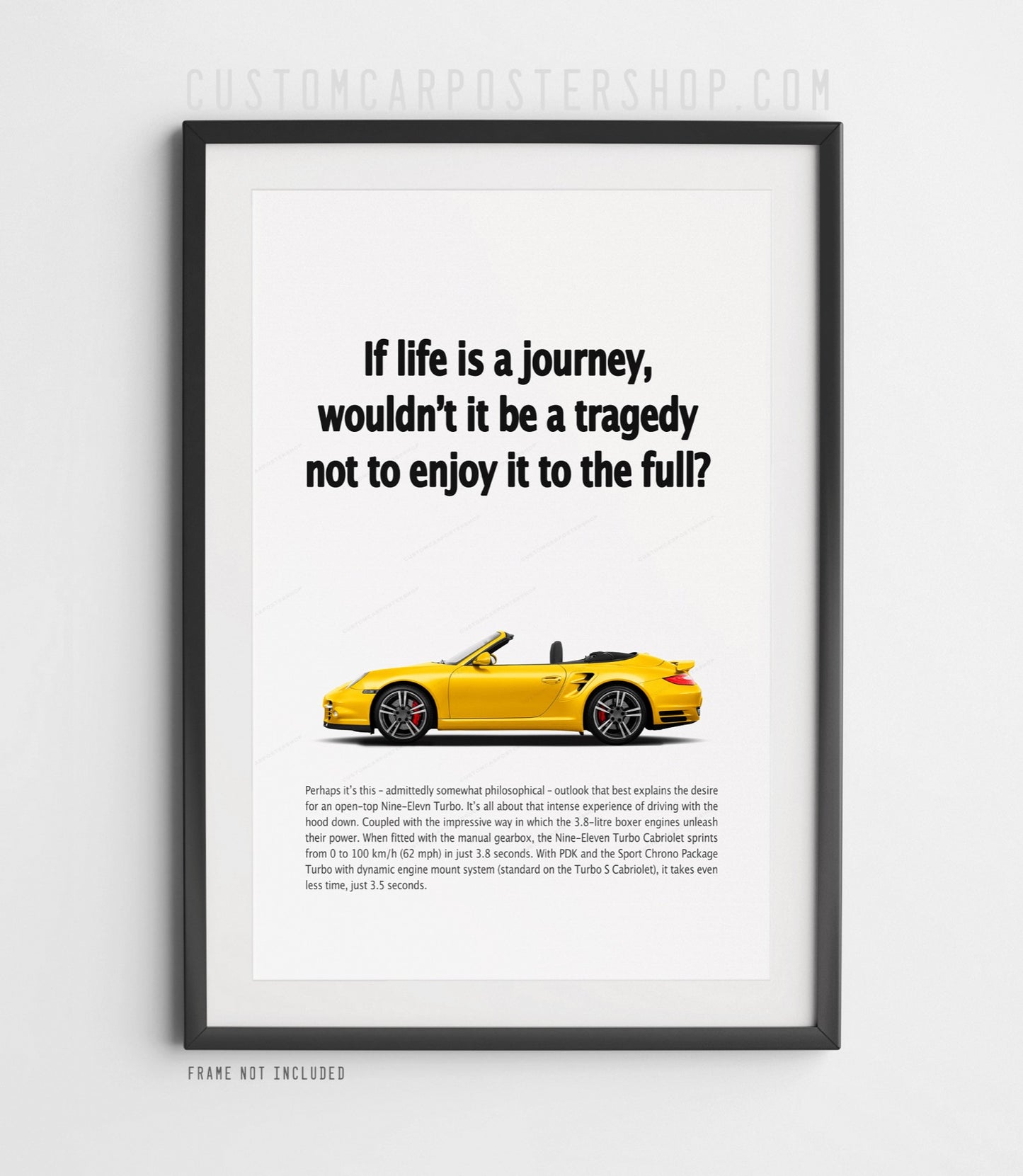 Porsche 911 (997.2) Turbo Vintage Ad - If Life is a Journey