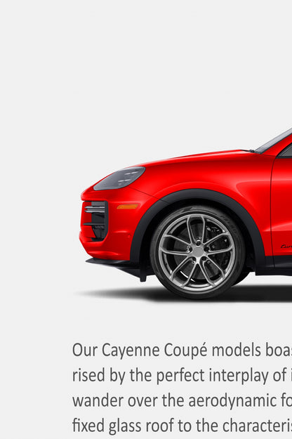 Porsche Cayenne Turbo Coupe (9YB) Print Ad Poster - Everyday Life