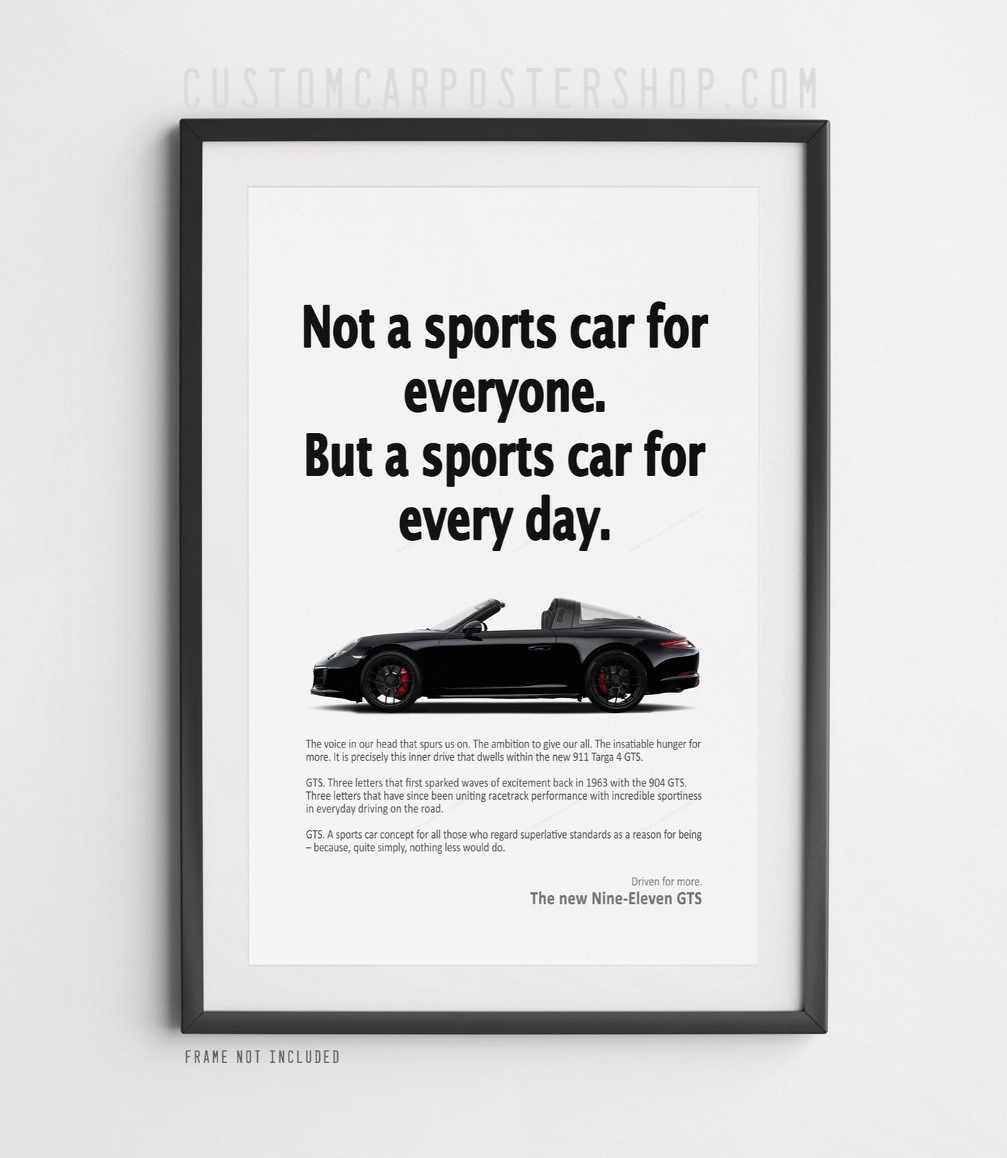 Porsche 911 (991.2) Targa 4 GTS Vintage Ad - Every Day Sports Car