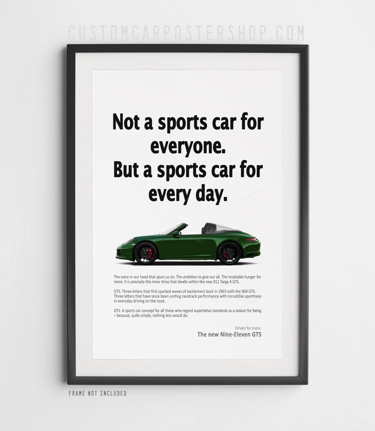 Porsche 911 (991.2) Targa 4 GTS Vintage Ad - Every Day Sports Car