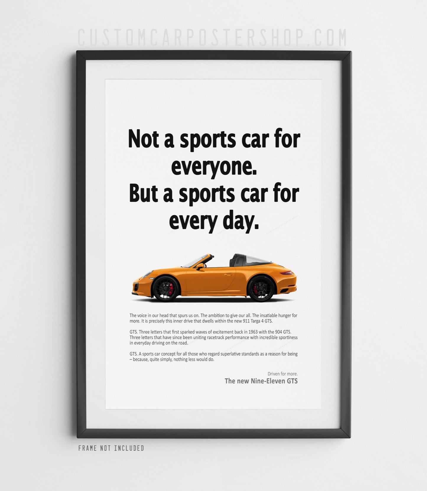 Porsche 911 (991.2) Targa 4 GTS Vintage Ad - Every Day Sports Car