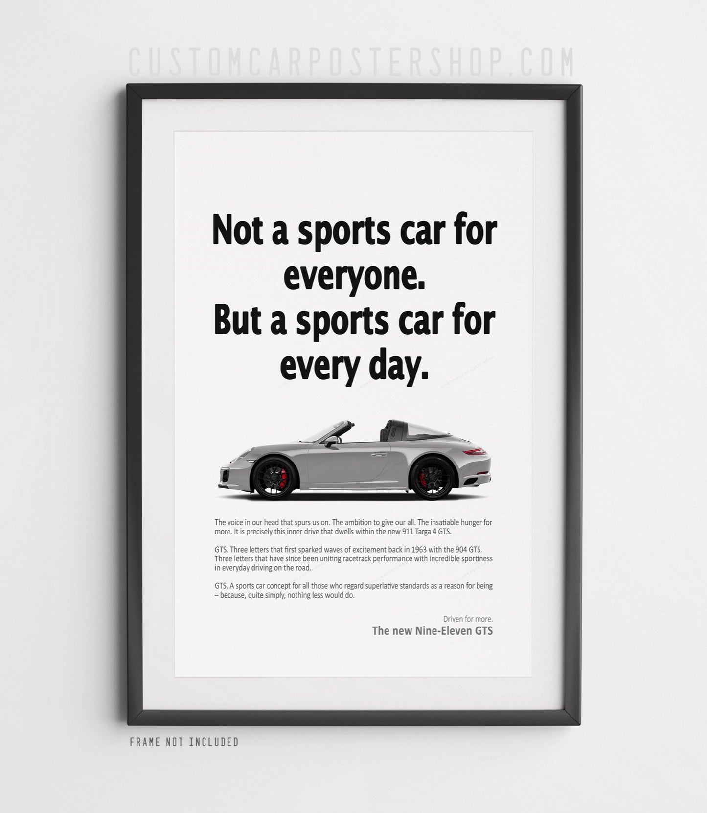 Porsche 911 (991.2) Targa 4 GTS Vintage Ad - Every Day Sports Car