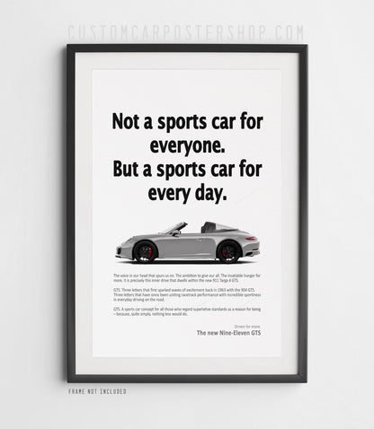 Porsche 911 (991.2) Targa 4 GTS Vintage Ad - Every Day Sports Car