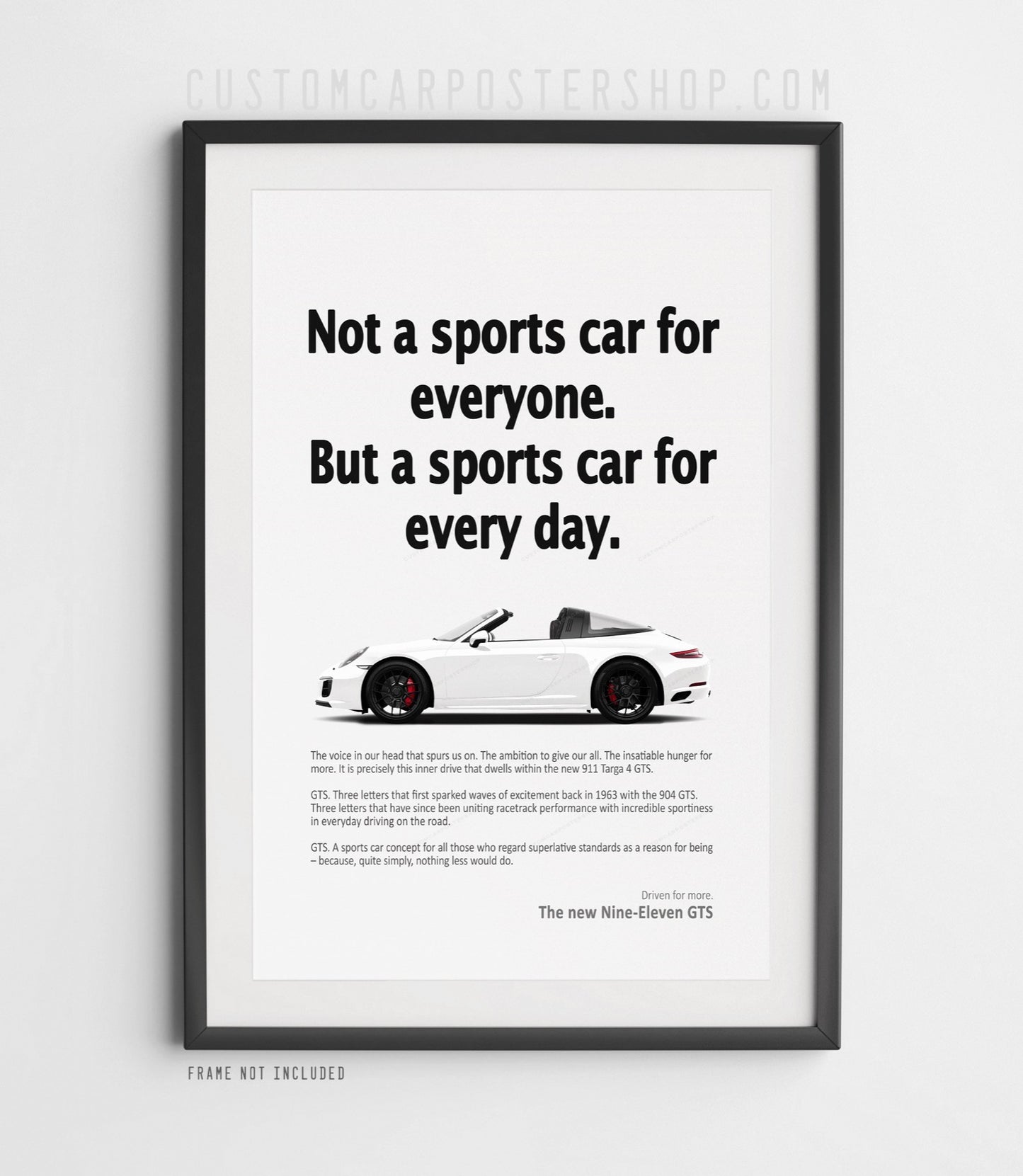 Porsche 911 (991.2) Targa 4 GTS Vintage Ad - Every Day Sports Car