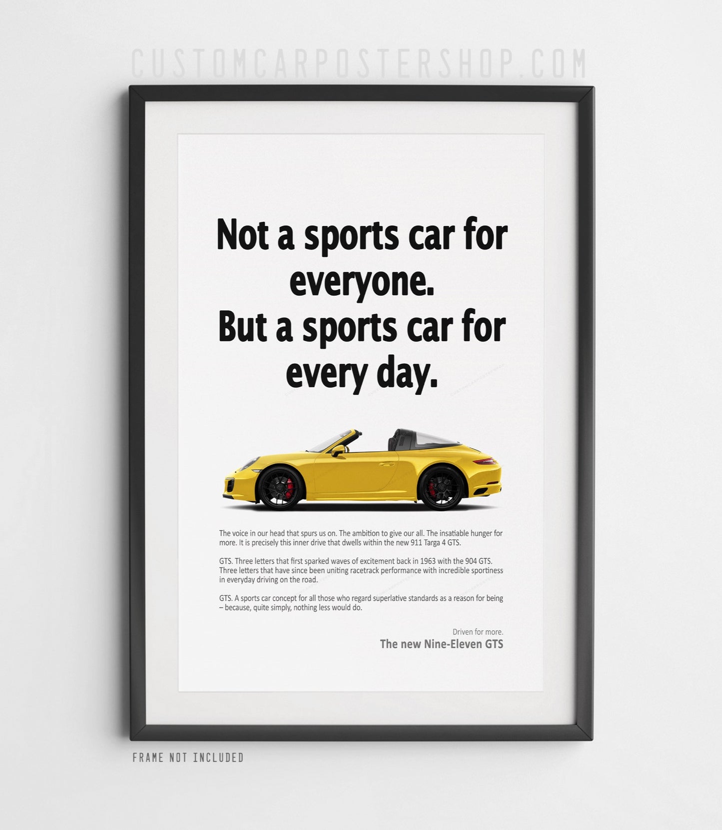 Porsche 911 (991.2) Targa 4 GTS Vintage Ad - Every Day Sports Car