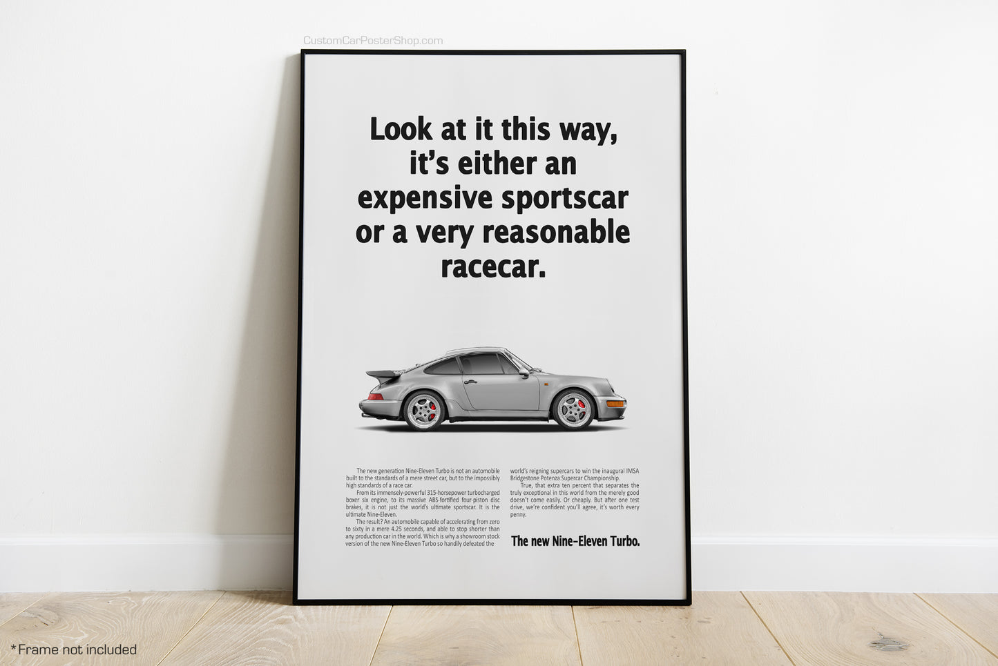 Porsche 964 Turbo Vintage Porsche Ads - Expensive Racecar