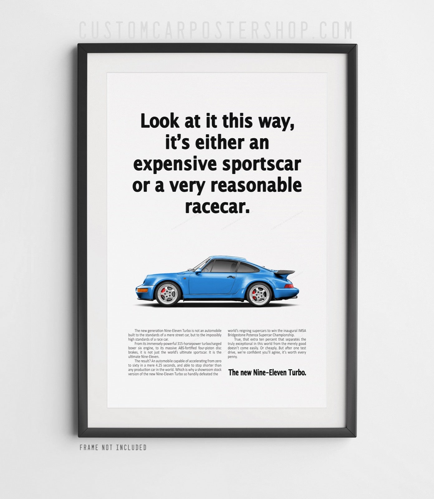 Porsche 964 Turbo Vintage Ad - Reasonable Racecar