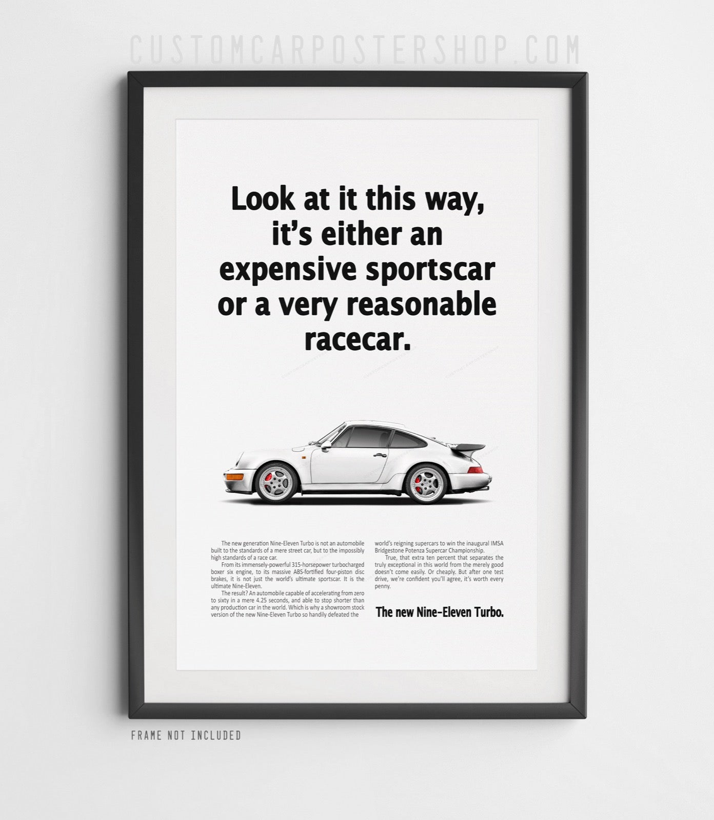 Porsche 964 Turbo Vintage Ad - Reasonable Racecar