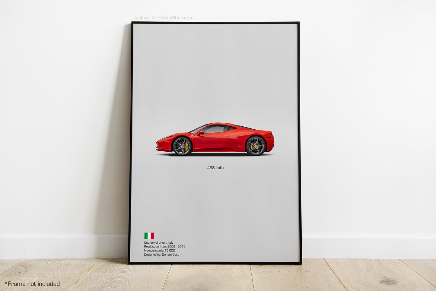 Ferrari 458 Italia Poster - Wall Decor Wall Art