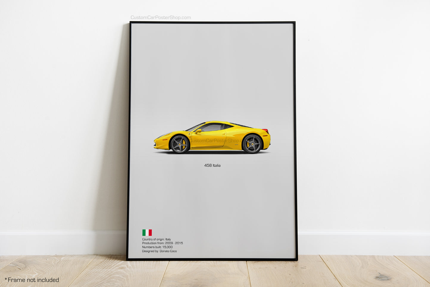 Ferrari 458 Italia Poster - Wall Decor Wall Art
