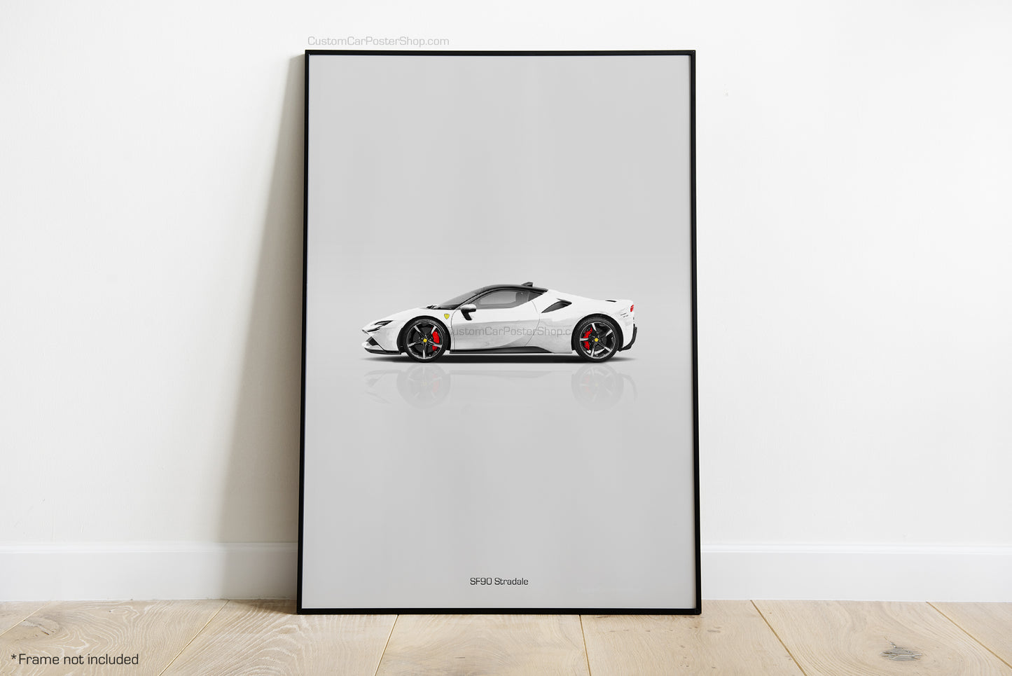 Ferrari SF90 Stradale Poster - Minimalistic Wall Art