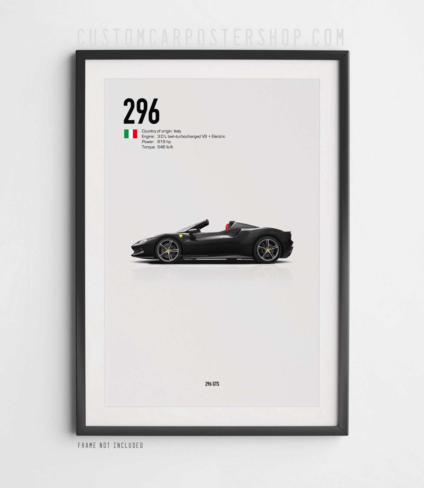 Ferrari 296 GTS Poster