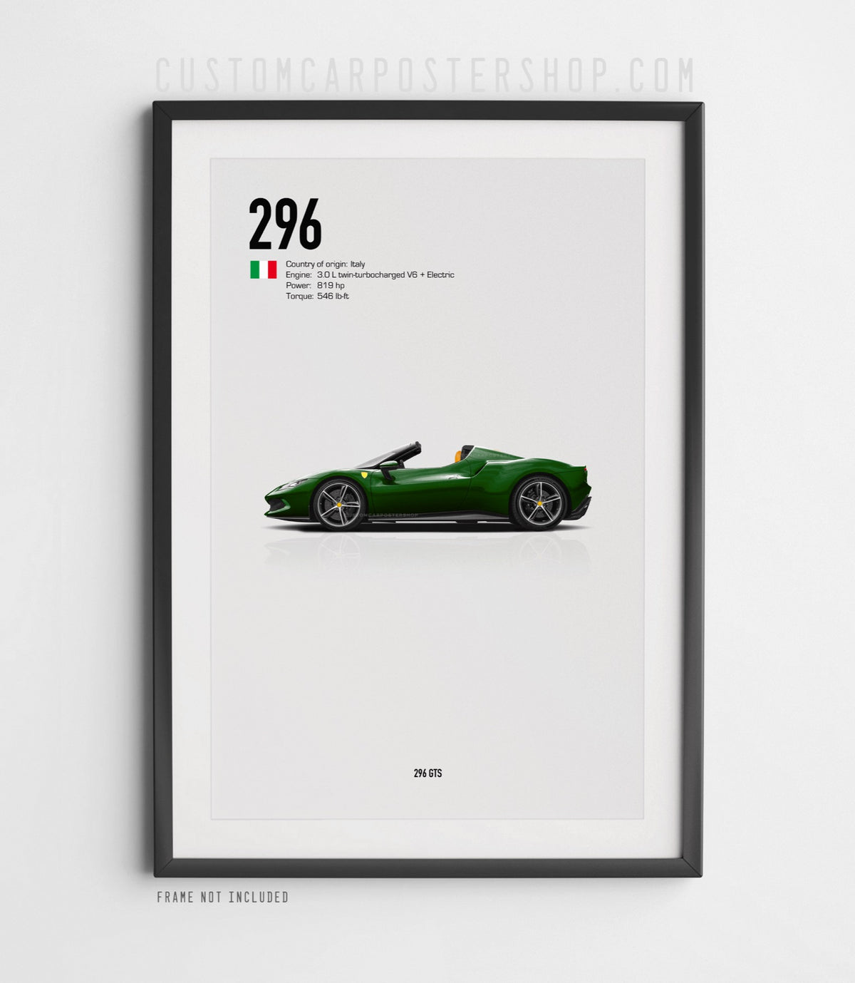 Ferrari 296 GTS Poster