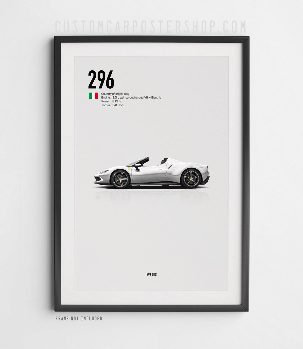 Ferrari 296 GTS Poster