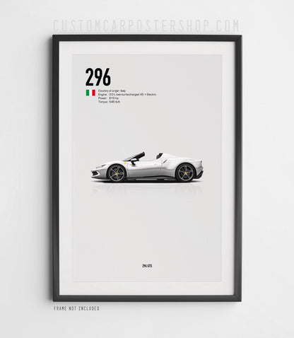 Ferrari 296 GTS Poster