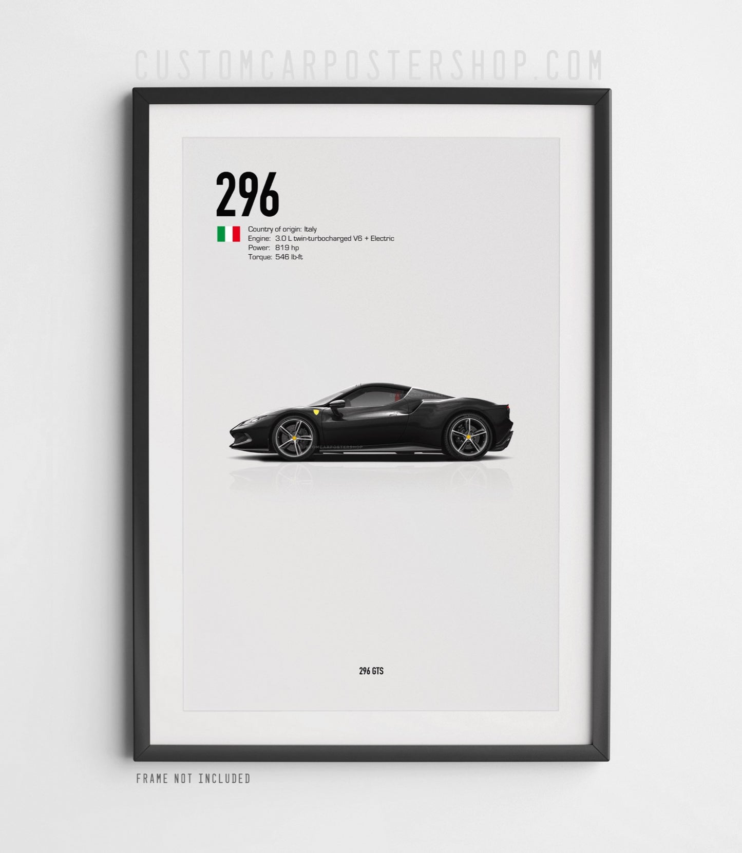 Ferrari 296 GTS Poster