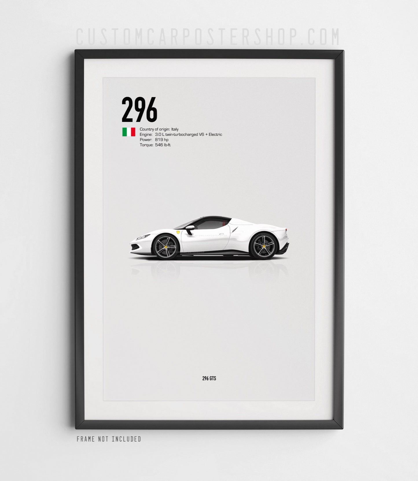 Ferrari 296 GTS Poster