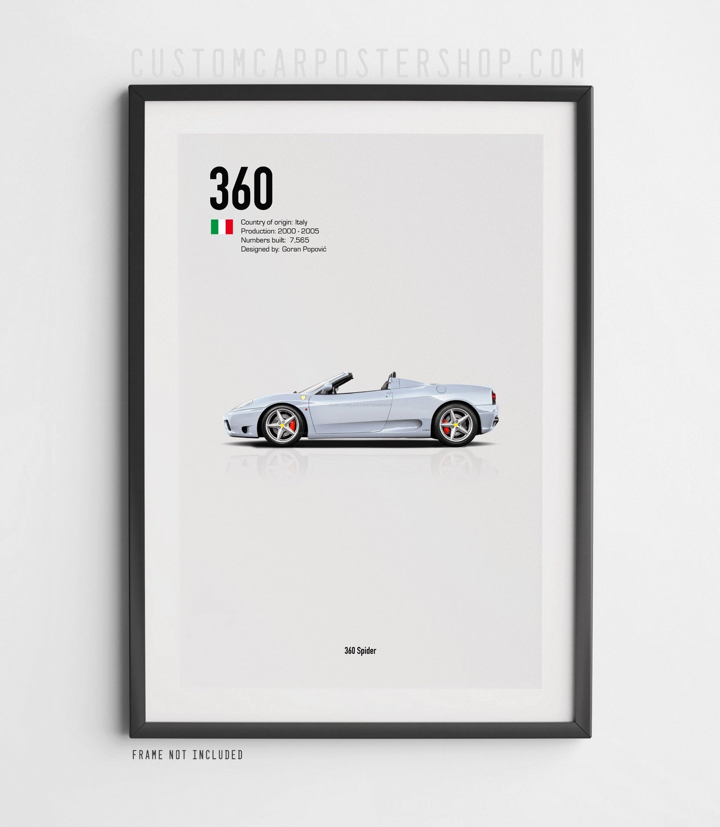 Ferrari 360 Spider Poster