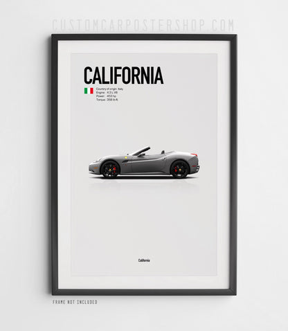 Ferrari California (2009-2014) Poster