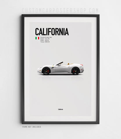 Ferrari California (2009-2014) Poster