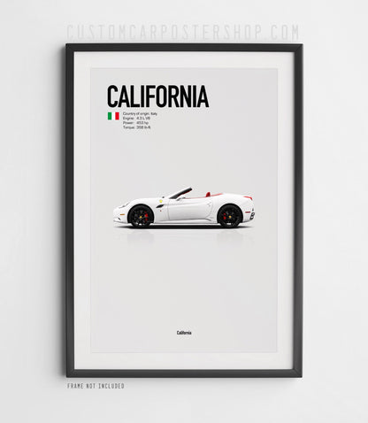 Ferrari California (2009-2014) Poster
