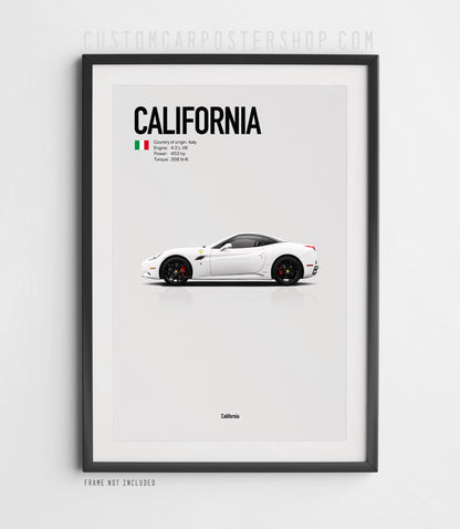 Ferrari California (2009-2014) Poster