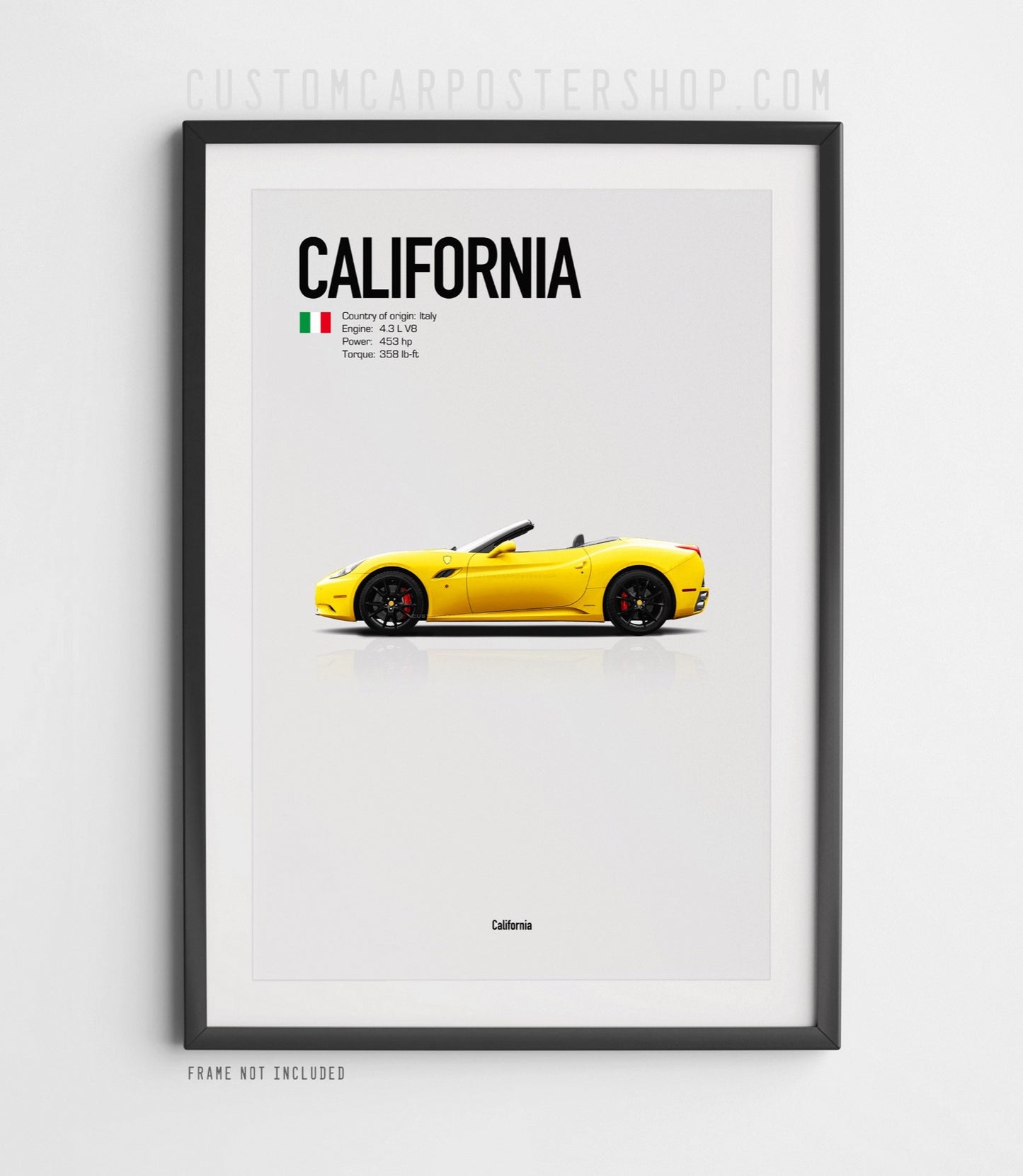 Ferrari California (2009-2014) Poster
